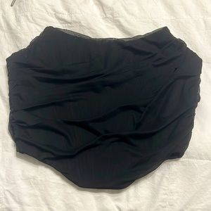 Black corset crop top